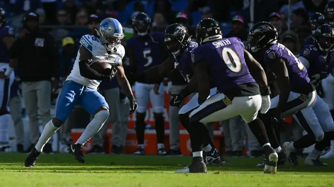 Detroit lions vs Baltimore ravens match player stats