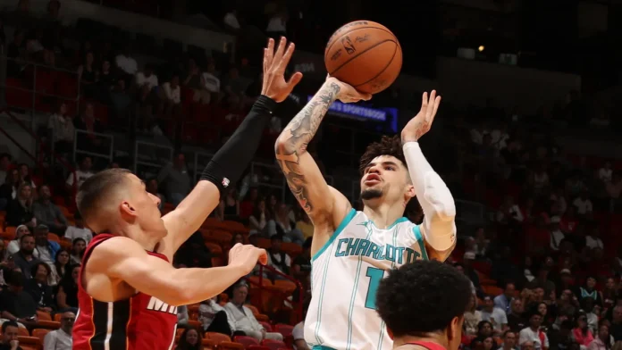 charlotte hornets vs miami heat match player stats