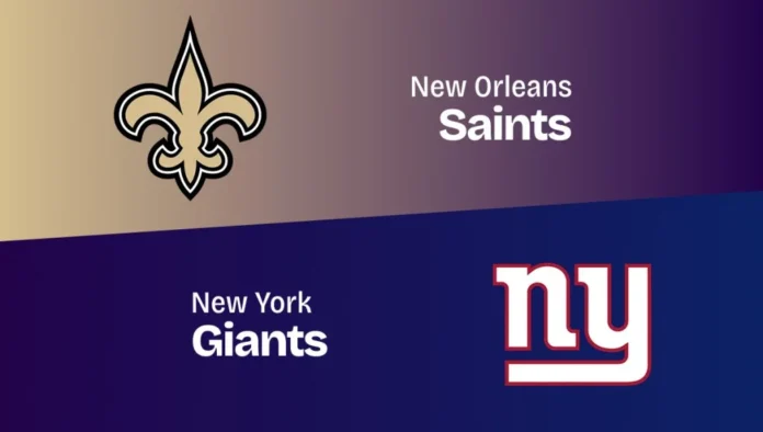 New York giants vs New Orleans saints match player stats